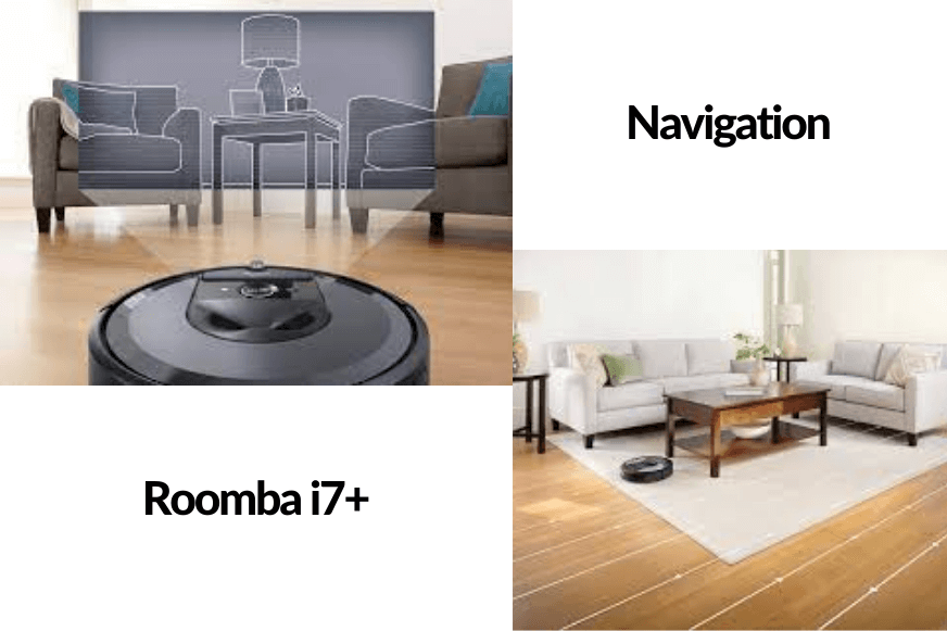 Die kamerabasierte Navigation des iRobot Roomba i7+ sorgt für eine strukturierte Navigation